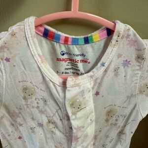 Magnetic Me Newborn Sleepsuit with Pastel Stars
